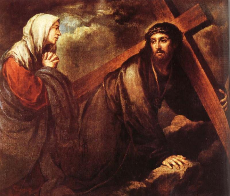 Bartolome Esteban Murillo Jesus bearing a cross china oil painting image